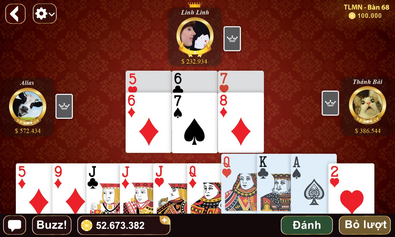 52Play - Danh bai - Tien Len