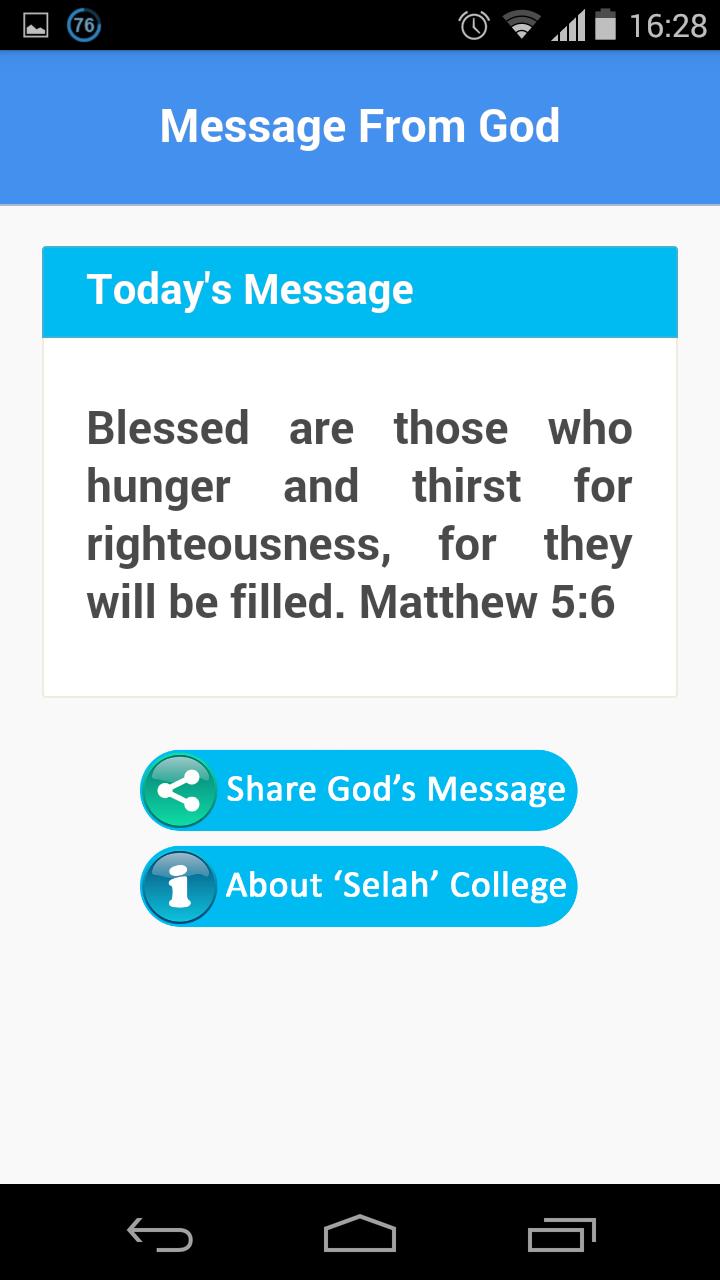 Message from God