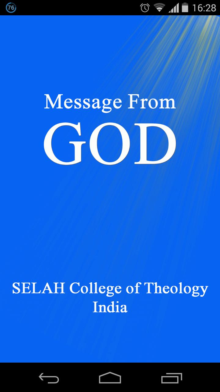 Message from God