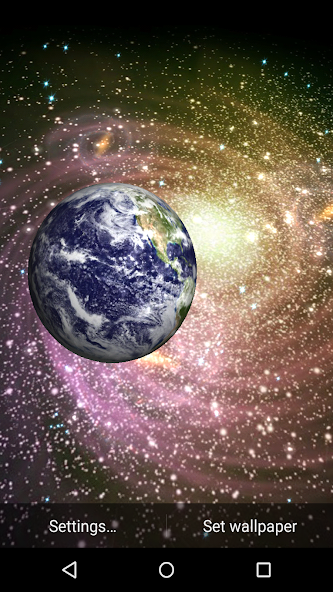 3D Galaxy Live Wallpaper
