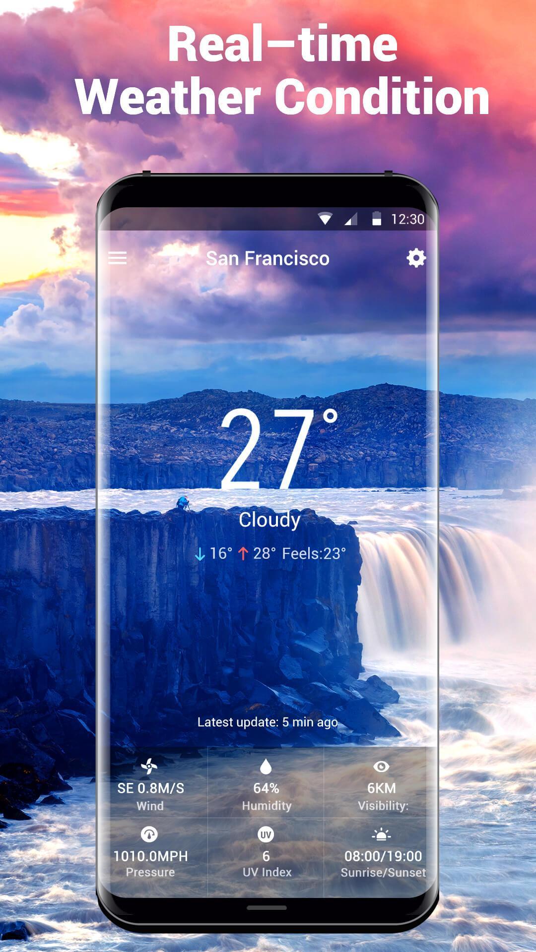 Rainy day weather app .