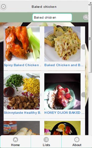 Baked chicken