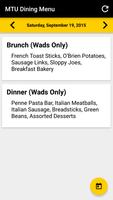 MTU Dining Menu