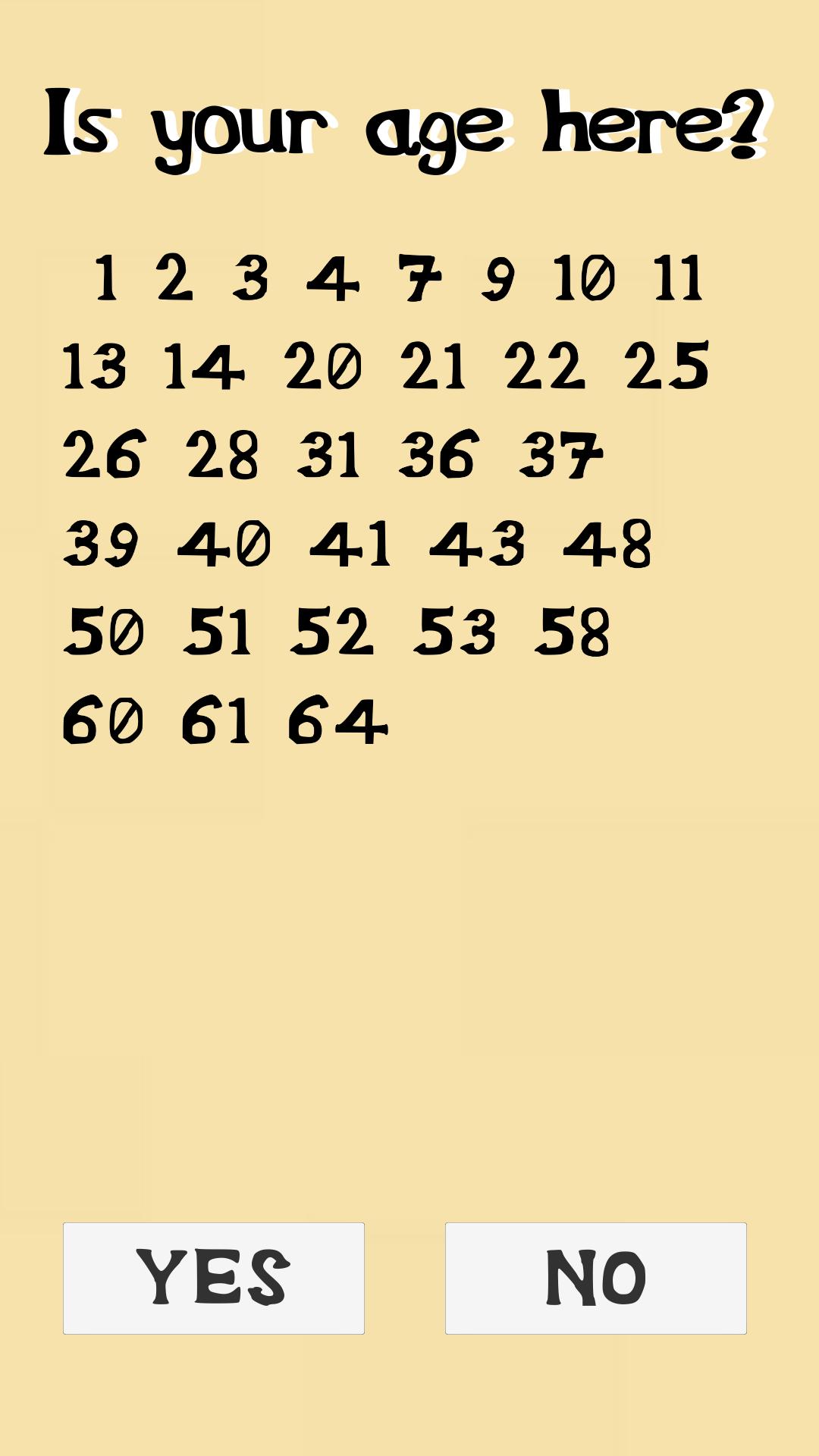 Your Age Is
