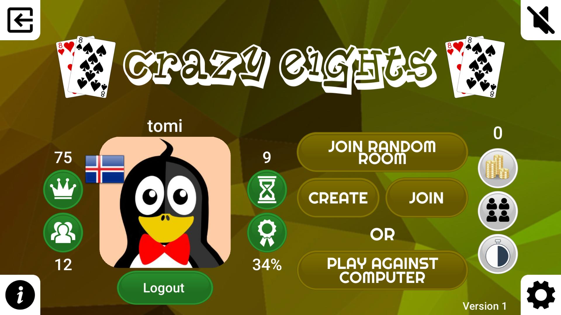 Crazy Eights Online
