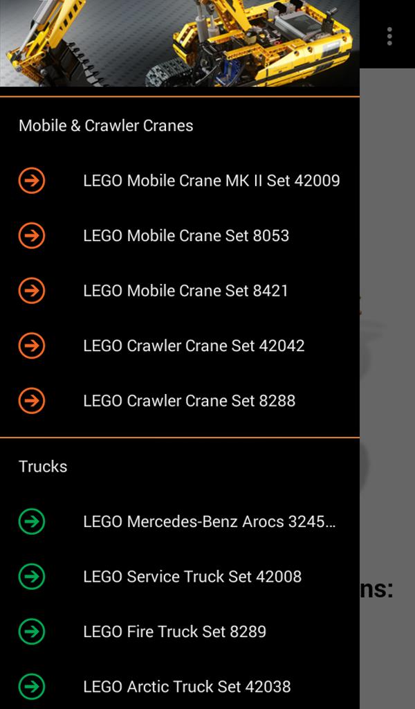 Instructions for Lego Technic