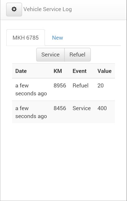 Vehicle Service Log