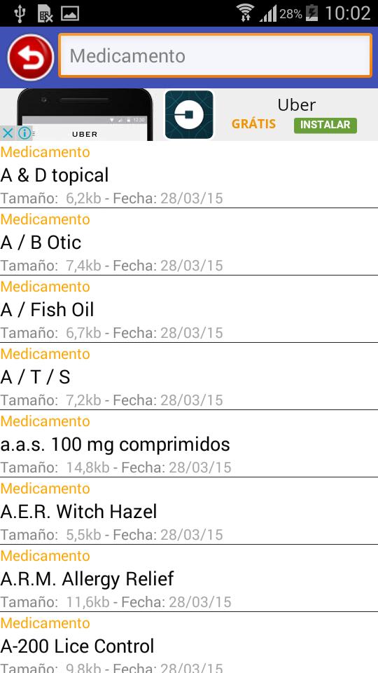 Prospectos de Medicamentos