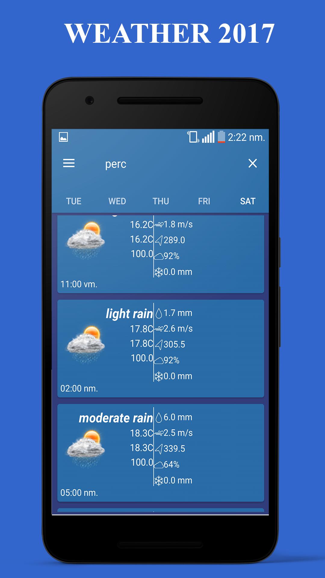 Daily & Hourly weather updates
