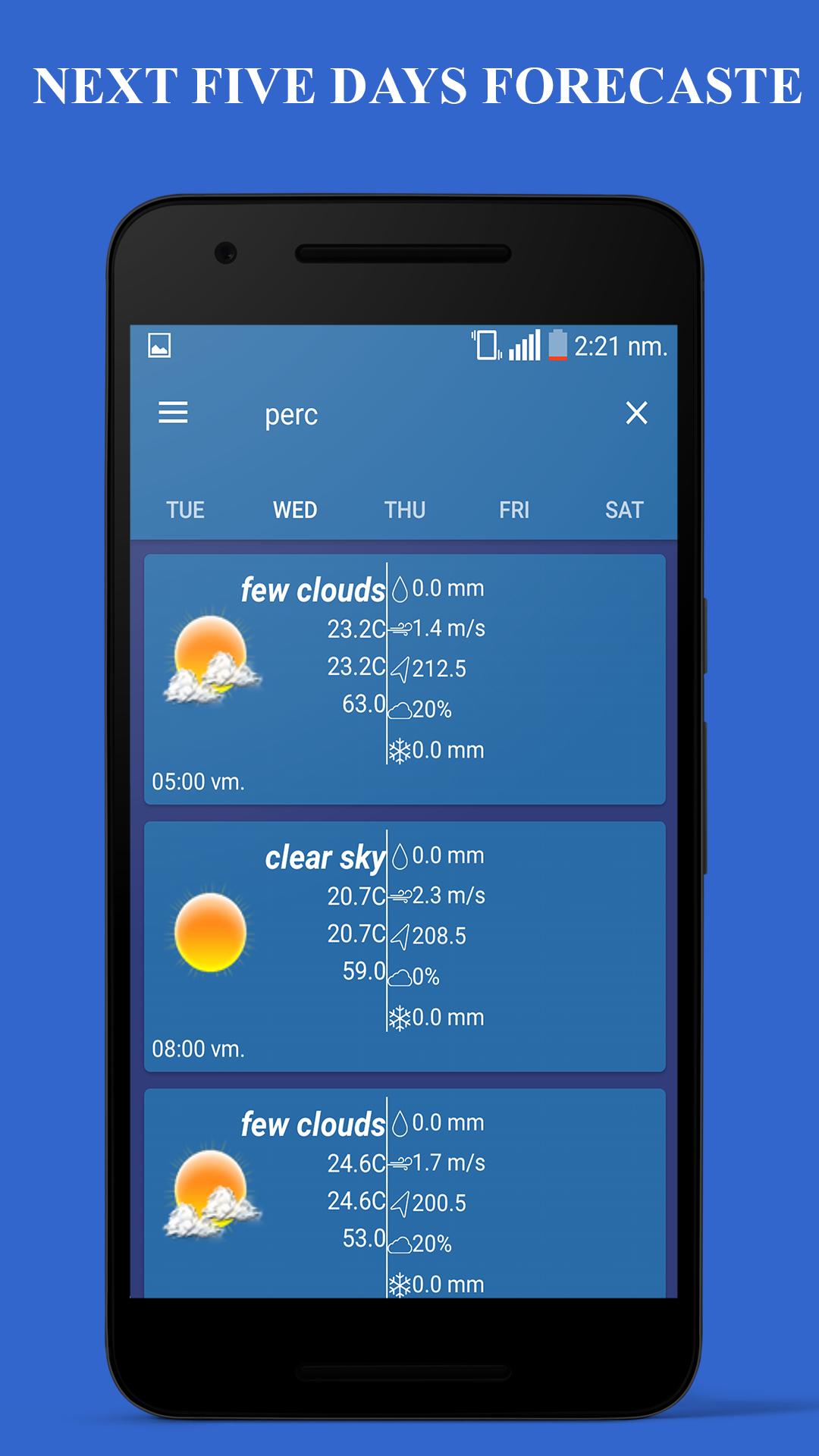 Daily & Hourly weather updates