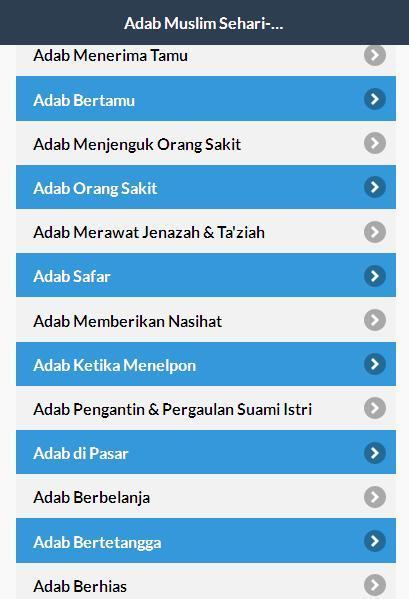28 Adab Islami Sehari-hari