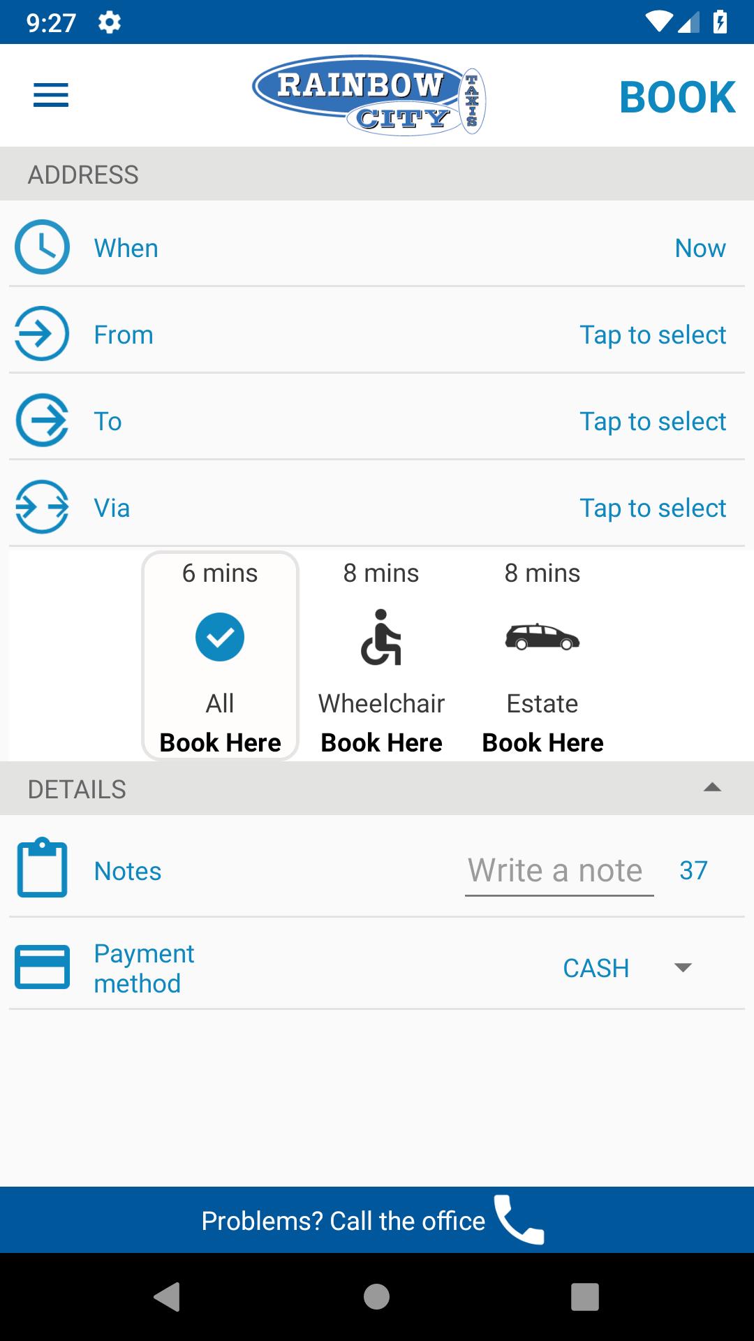 uBook by Rainbow City Taxis