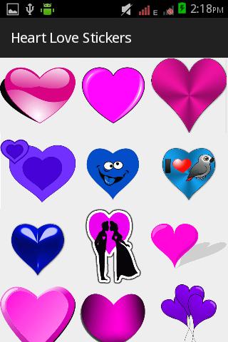 Heart Love Stickers