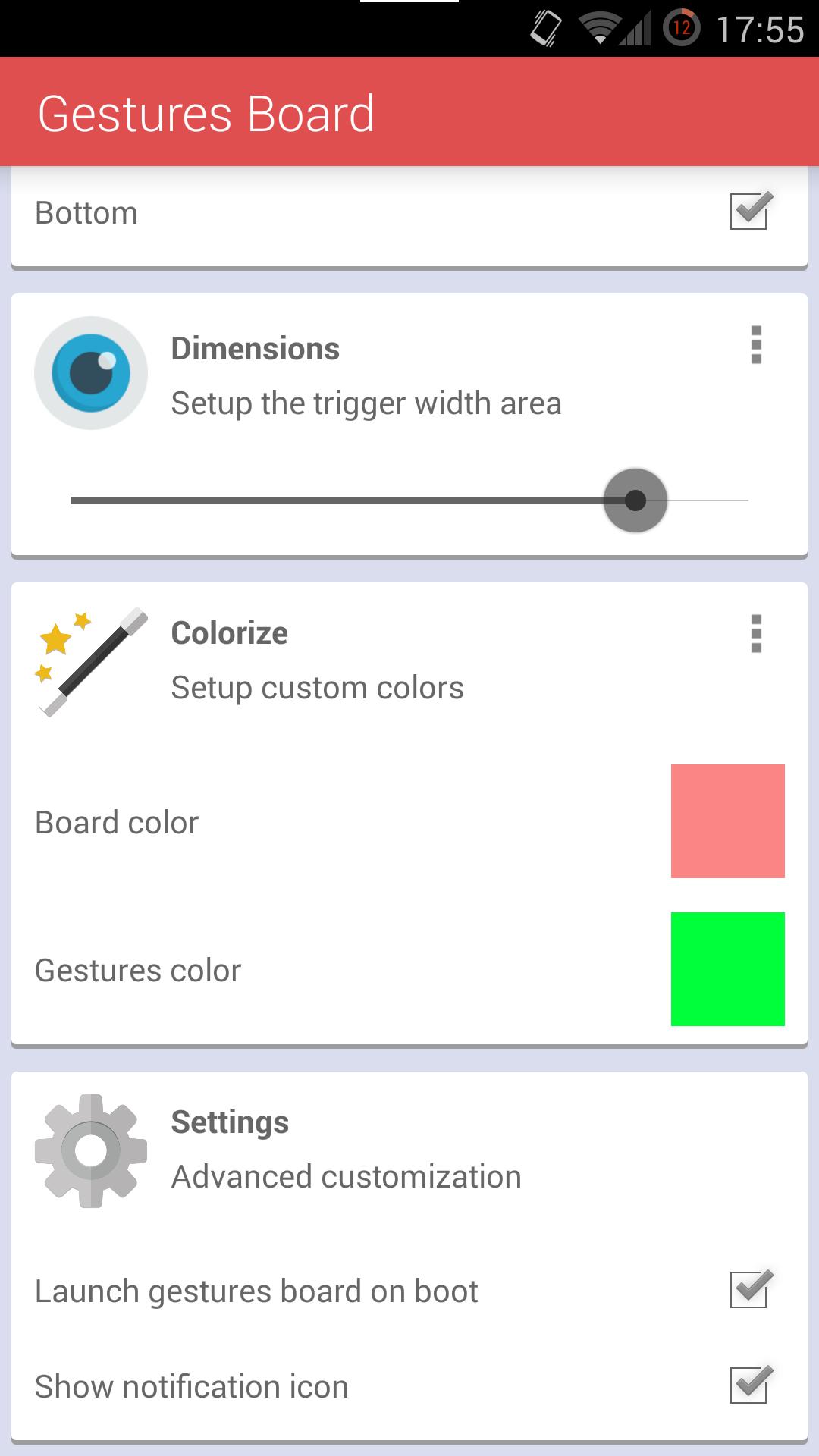 Gestures Board