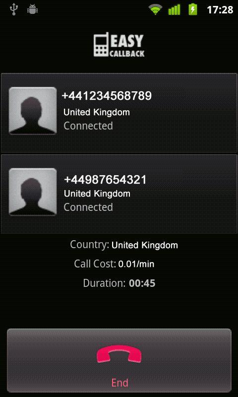 EasyCallBack - 3G & WiFi calls