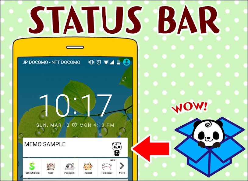 Memo Pad Panda (sticky) note