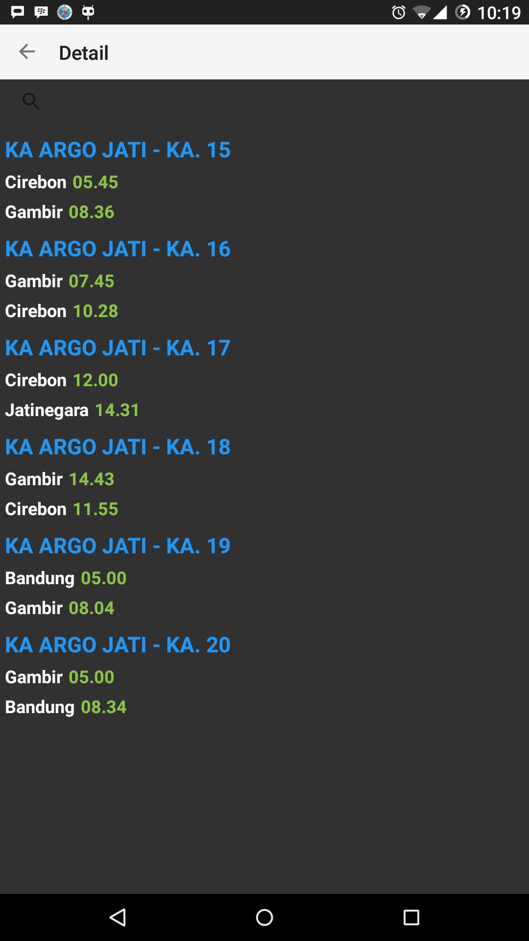 Info Jadwal Kereta Api