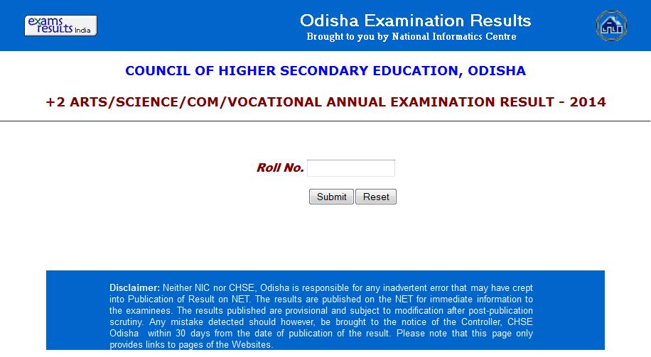 Odisha Results