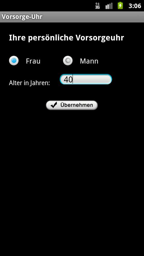 Vorsorge-Uhr
