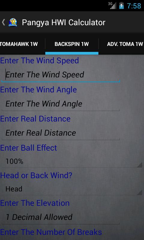 Pangya HWI Calculator Free