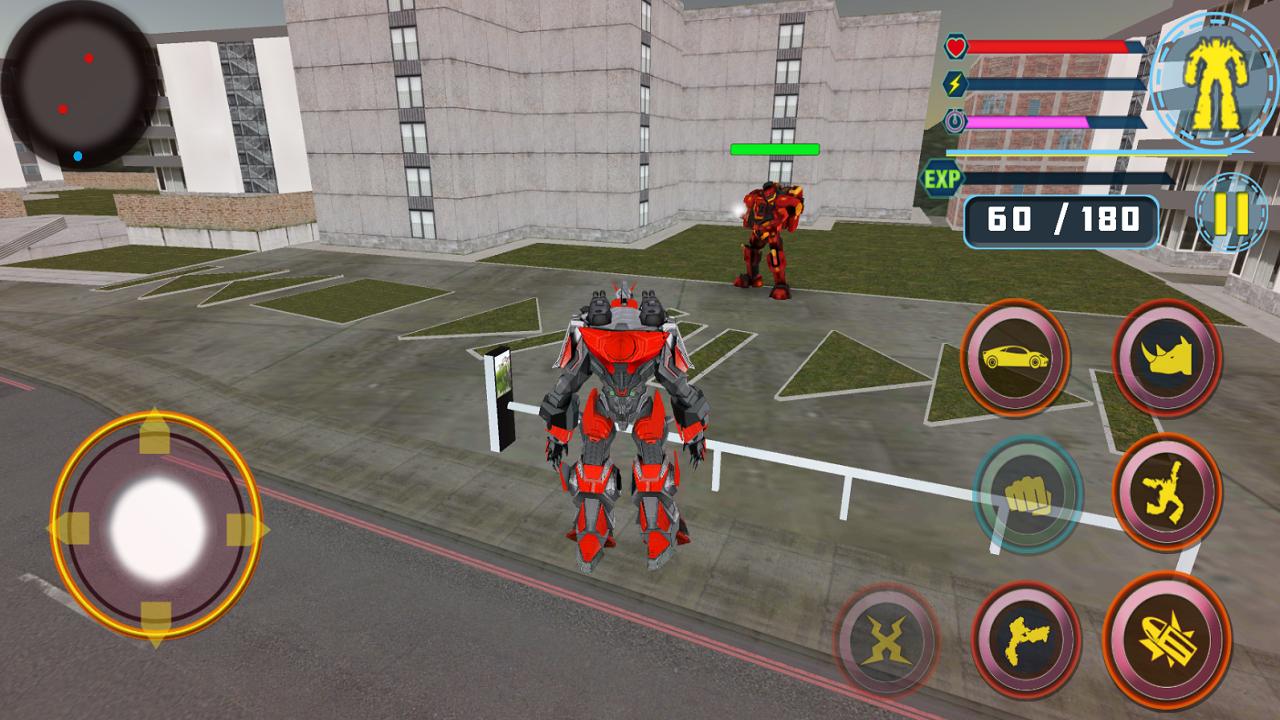 Real Robot Battle City - Car Transforming Rhino