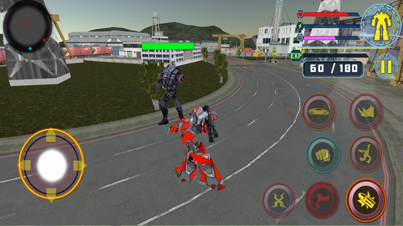 Real Robot Battle City - Car Transforming Rhino