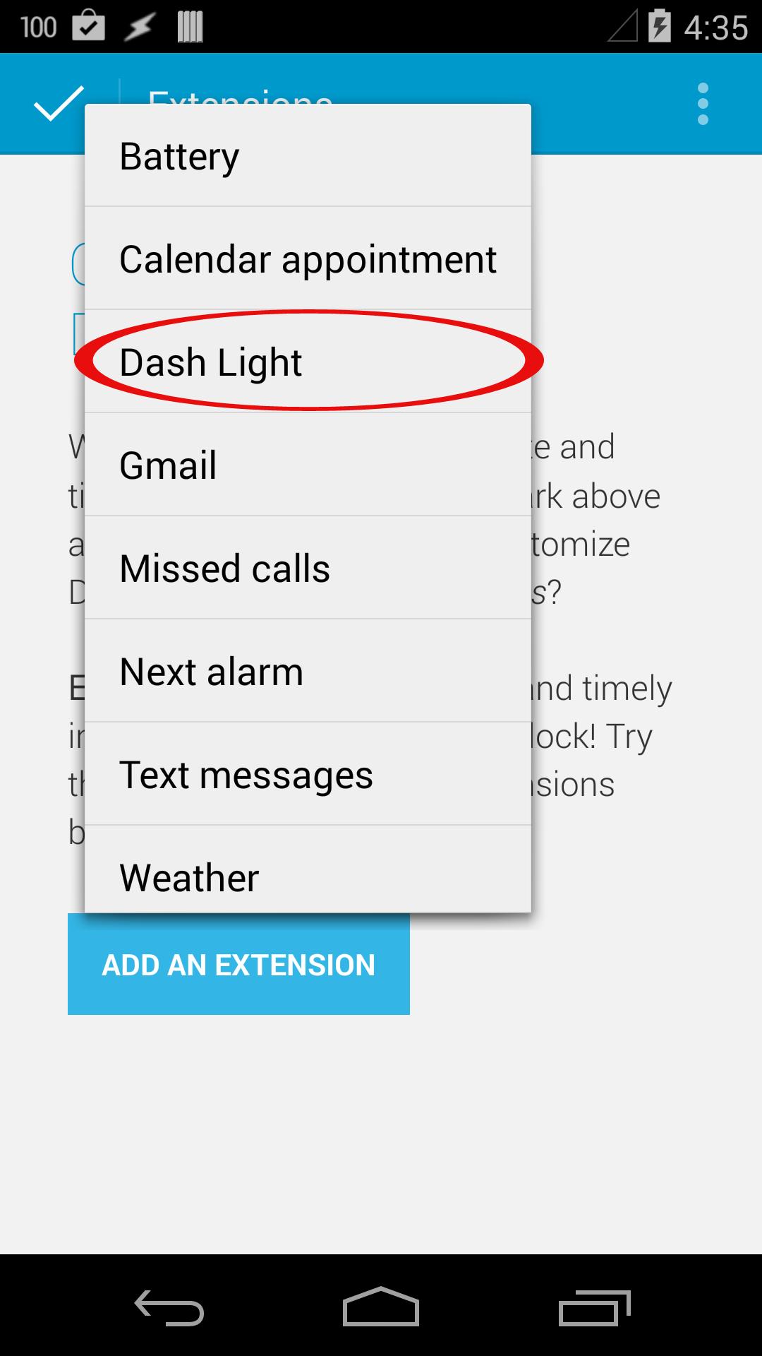 TF: Dash Light