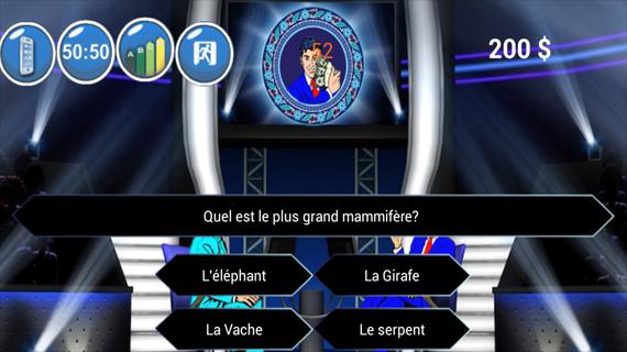 Nouveau jeu: Millionnaire 2016