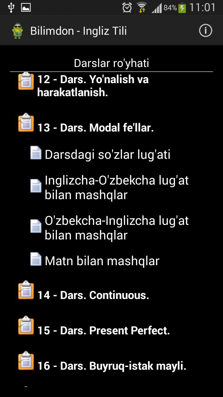 Bilimdon - Ingliz Tili