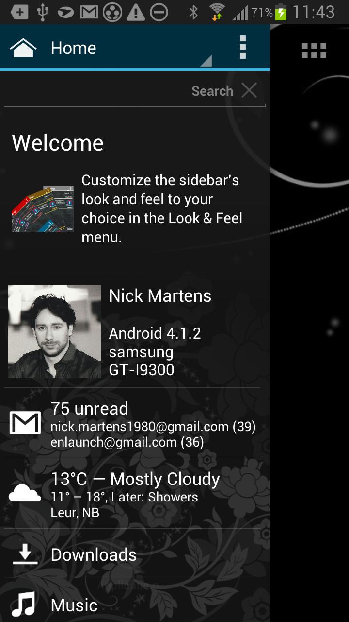 Appsi sidebar