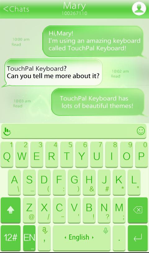 TouchPal Fresh Green Theme