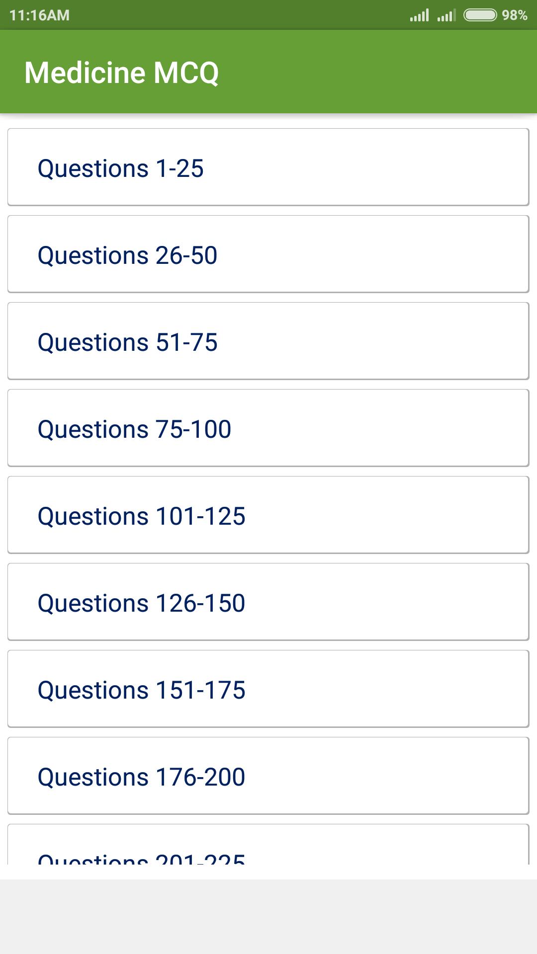 Medicine MCQ
