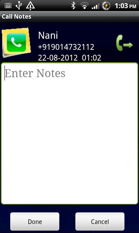 Call Notes
