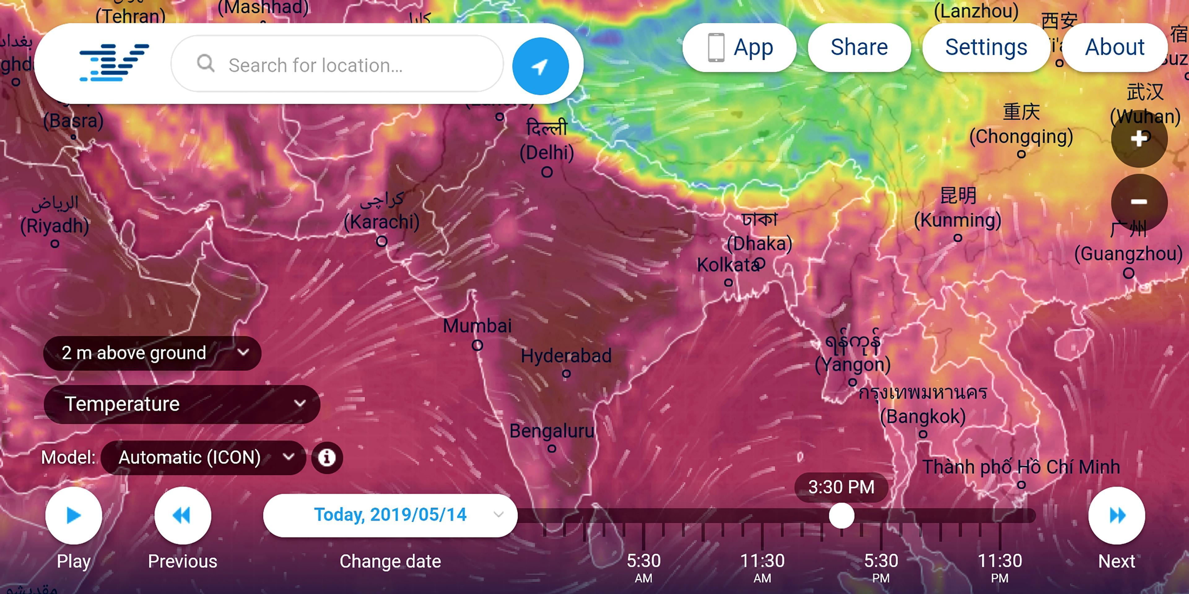 Wind Rain Temp Live