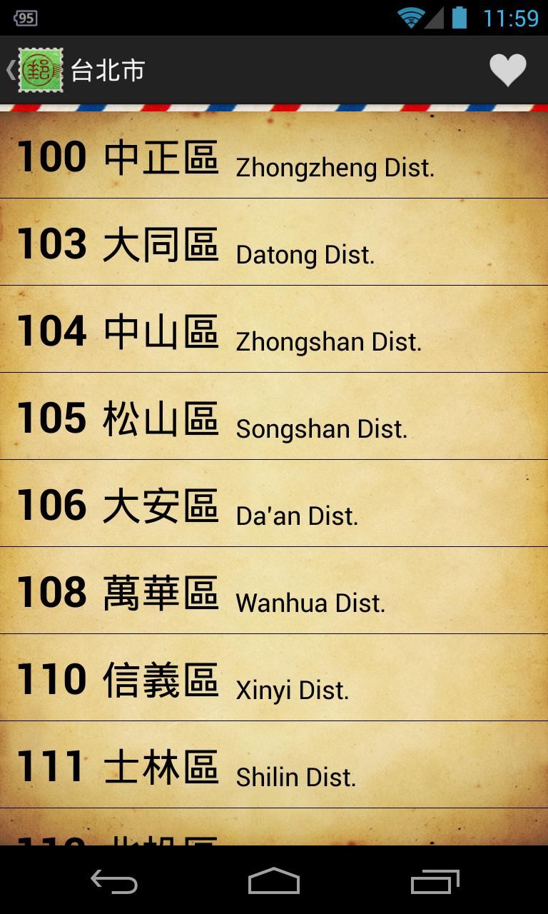 Taiwan Zip Code