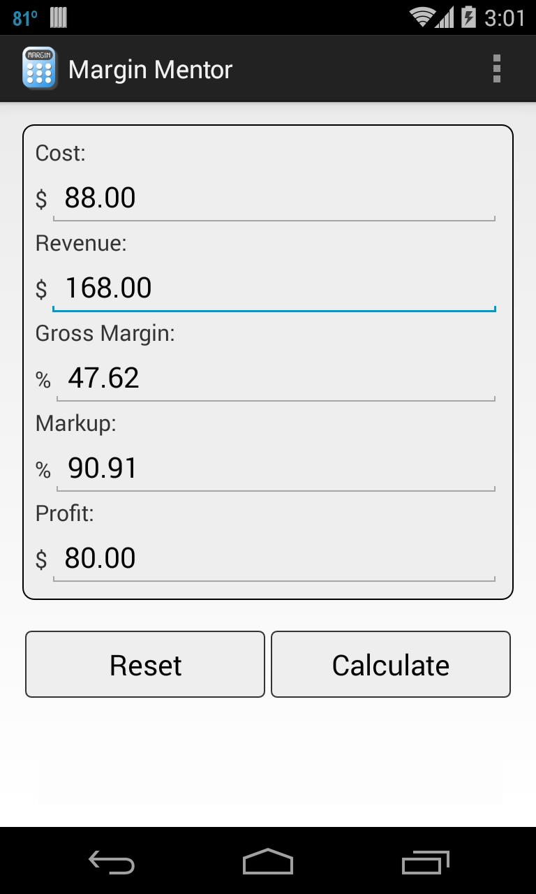Margin Mentor