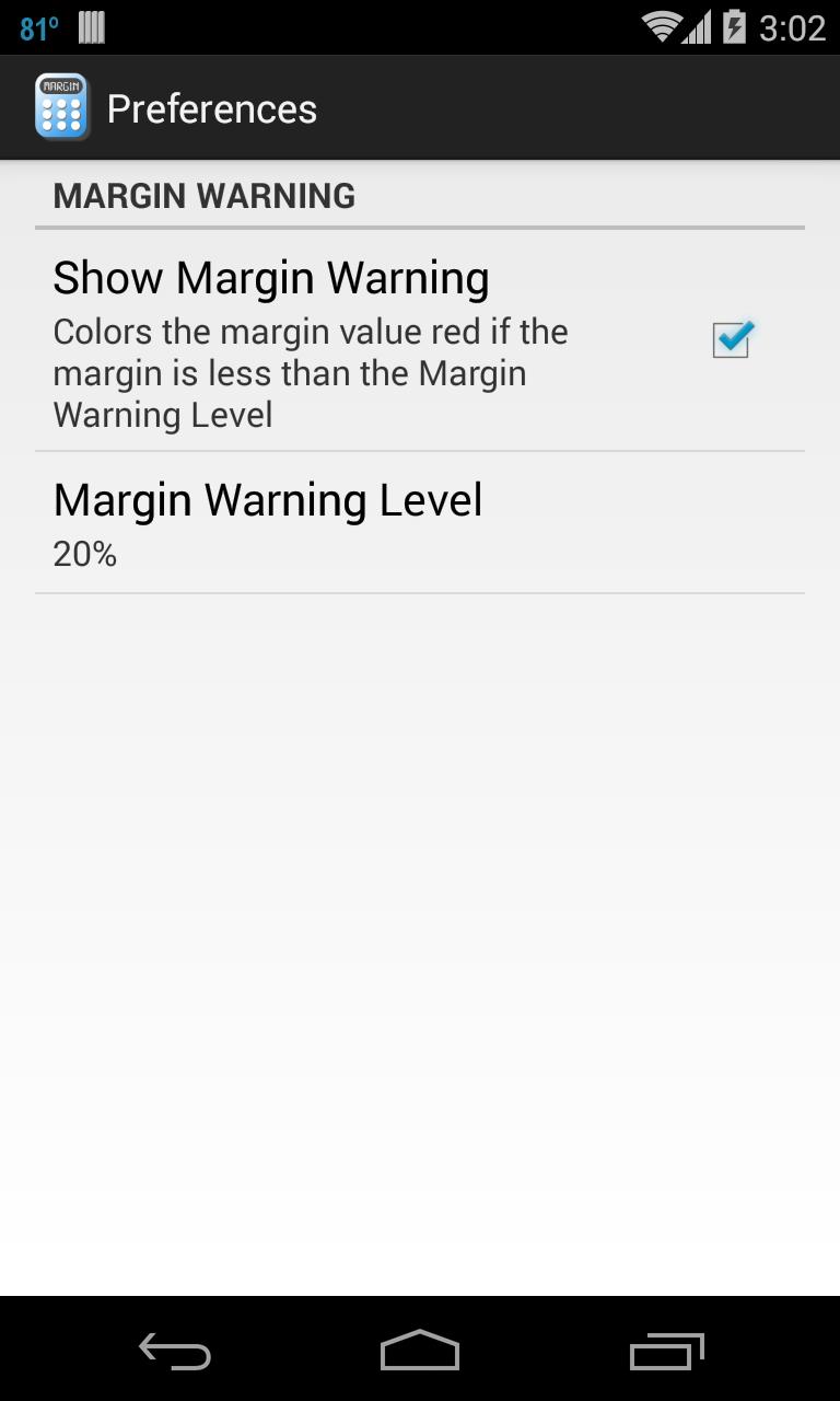 Margin Mentor