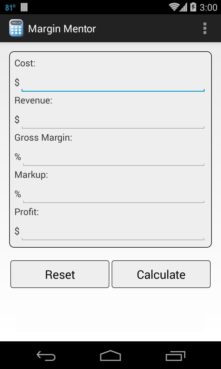 Margin Mentor