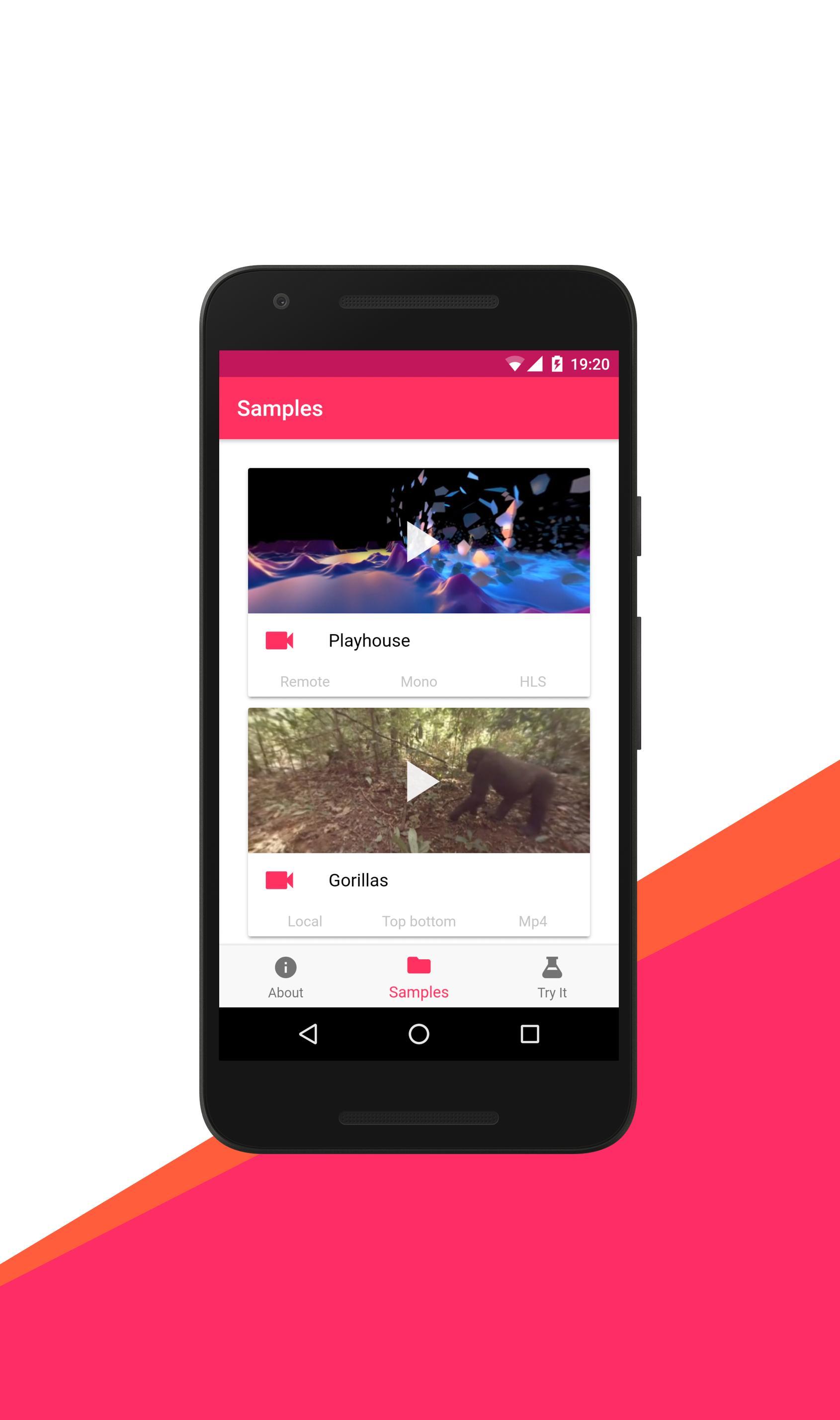 Cordova ionic VR plugin sample