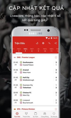 Football - Soccer Live Score And Statistics