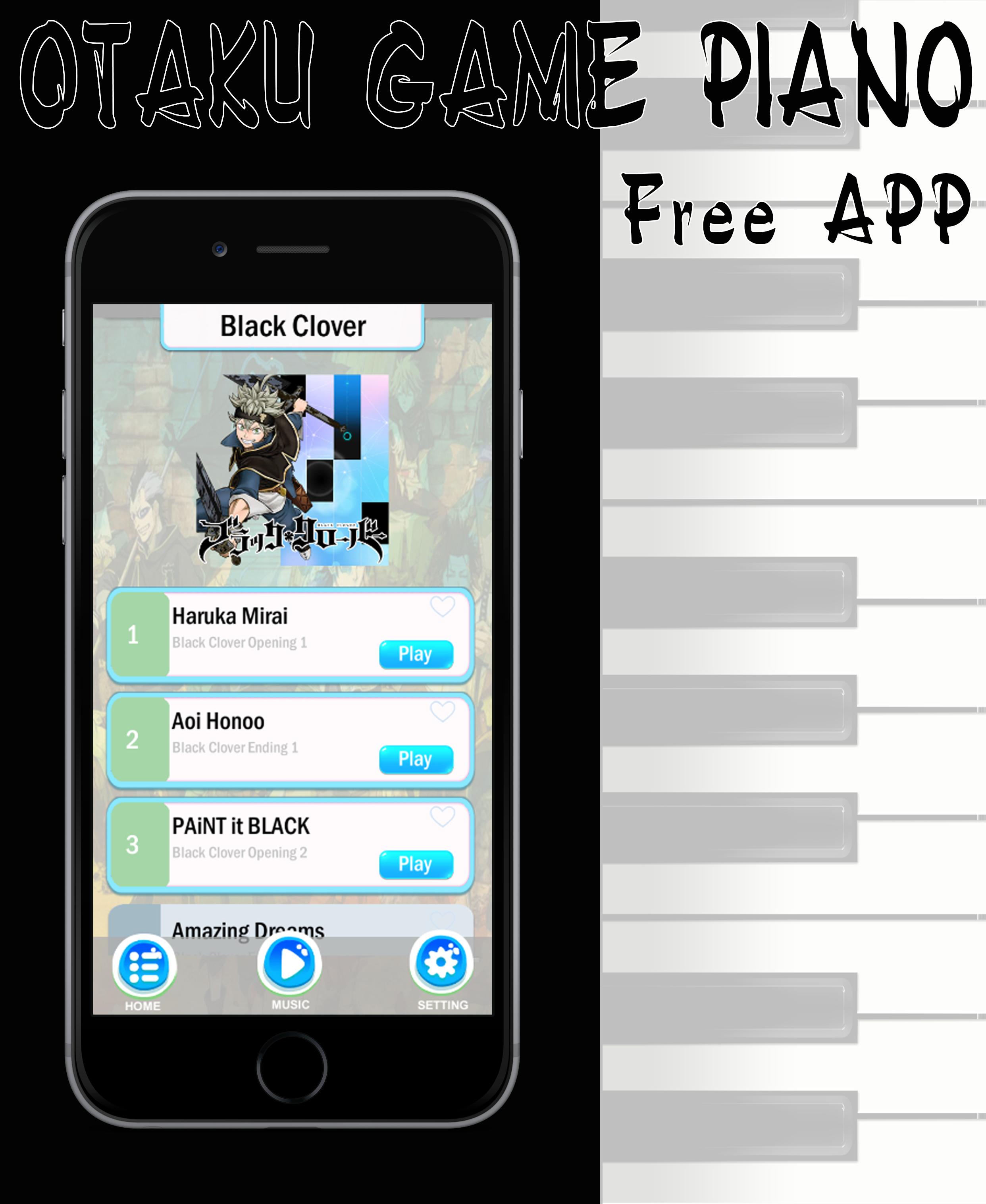 Black Clover Game Piano