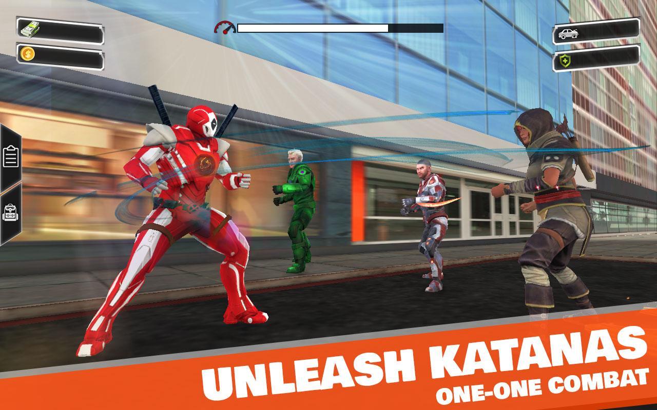 Superhero Iron Ninja : Dead Spider City Battle