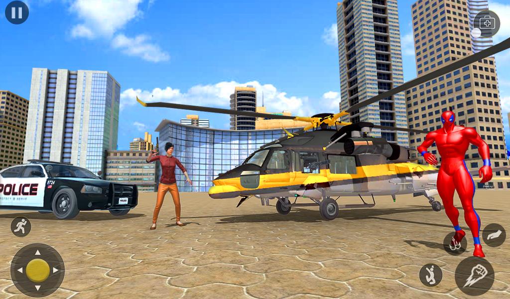 Flying Rope Hero Crime City Simulator Game 2019