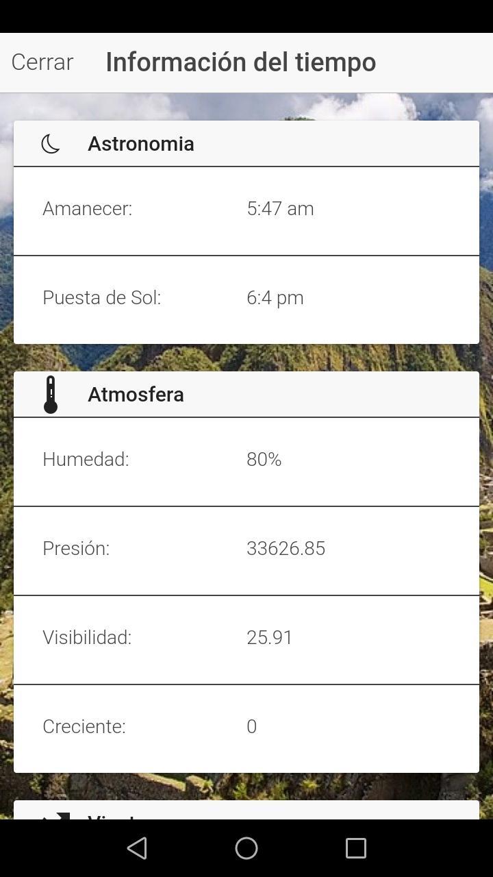 clima de peru