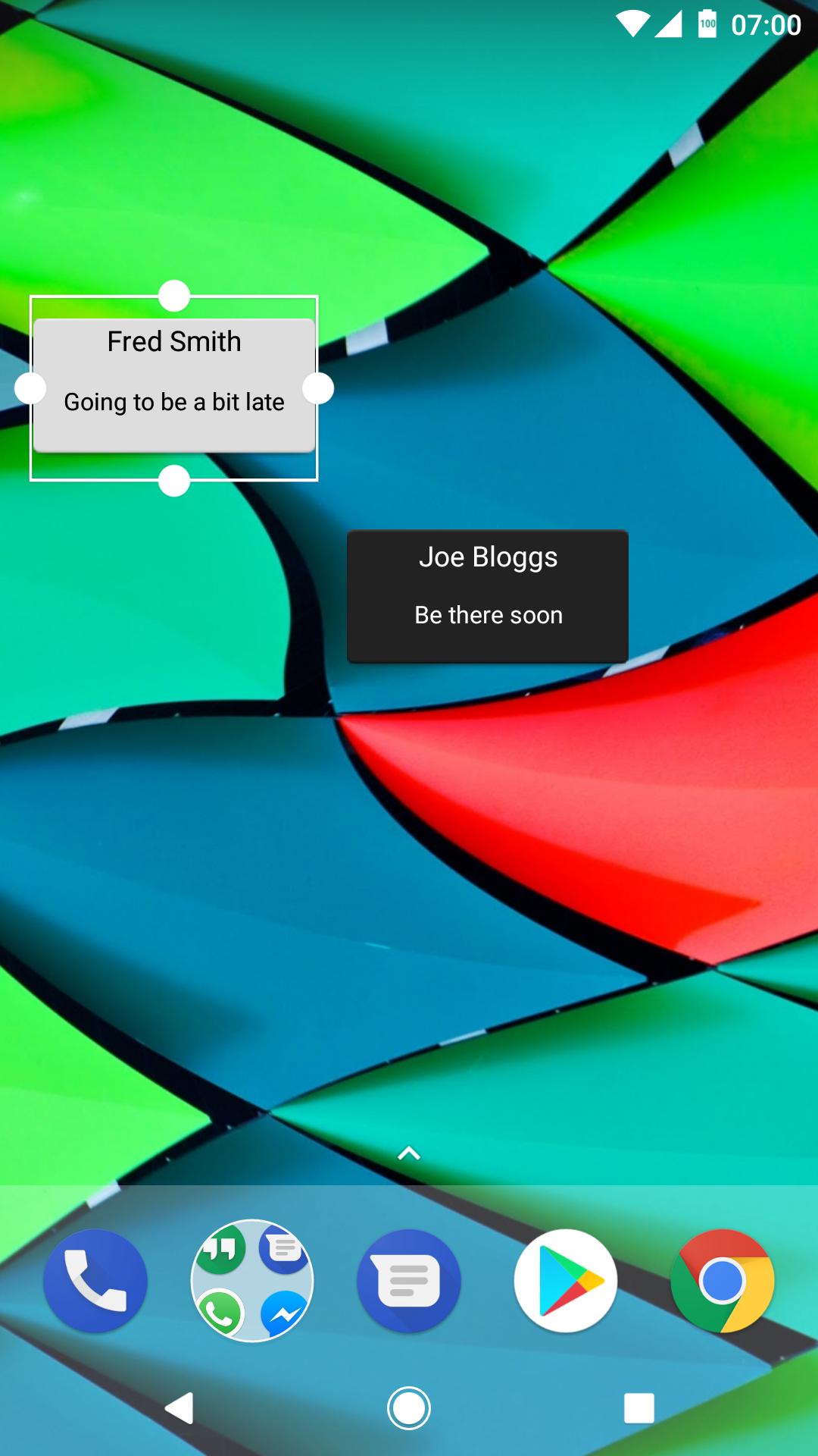 SMS Bot Widget