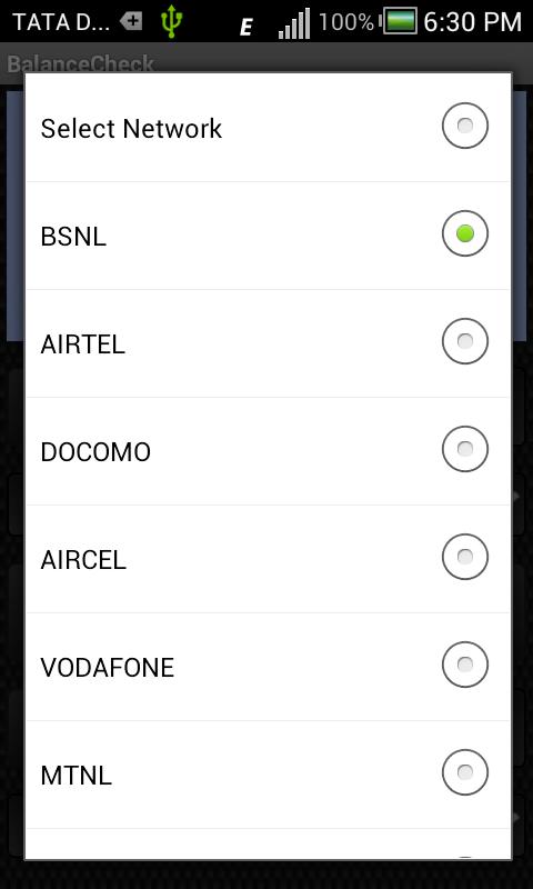 Balance Check- Prepaid (India)