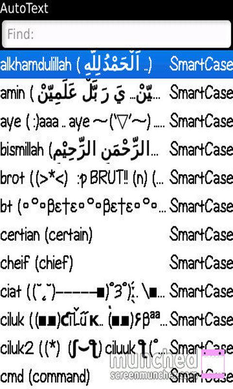Autotext BB Arab