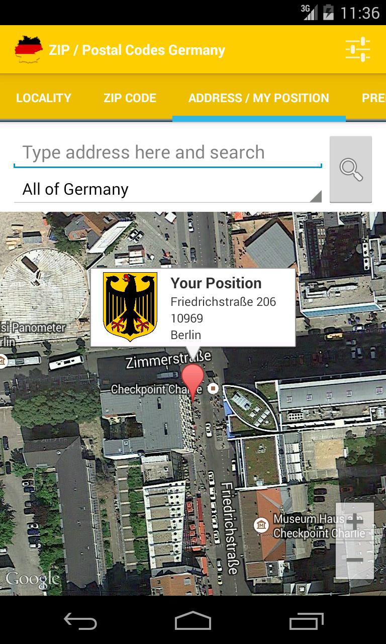 ZIP / Postal Codes Germany