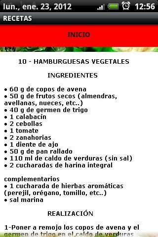 Recetas Vegetarianas