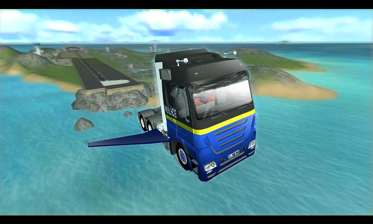 Game of Flying : Police Truck